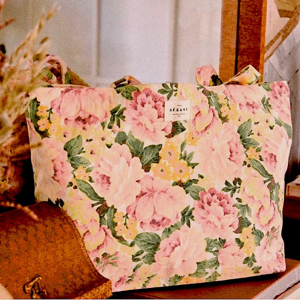Canvas Floral Sézane Tote NEW